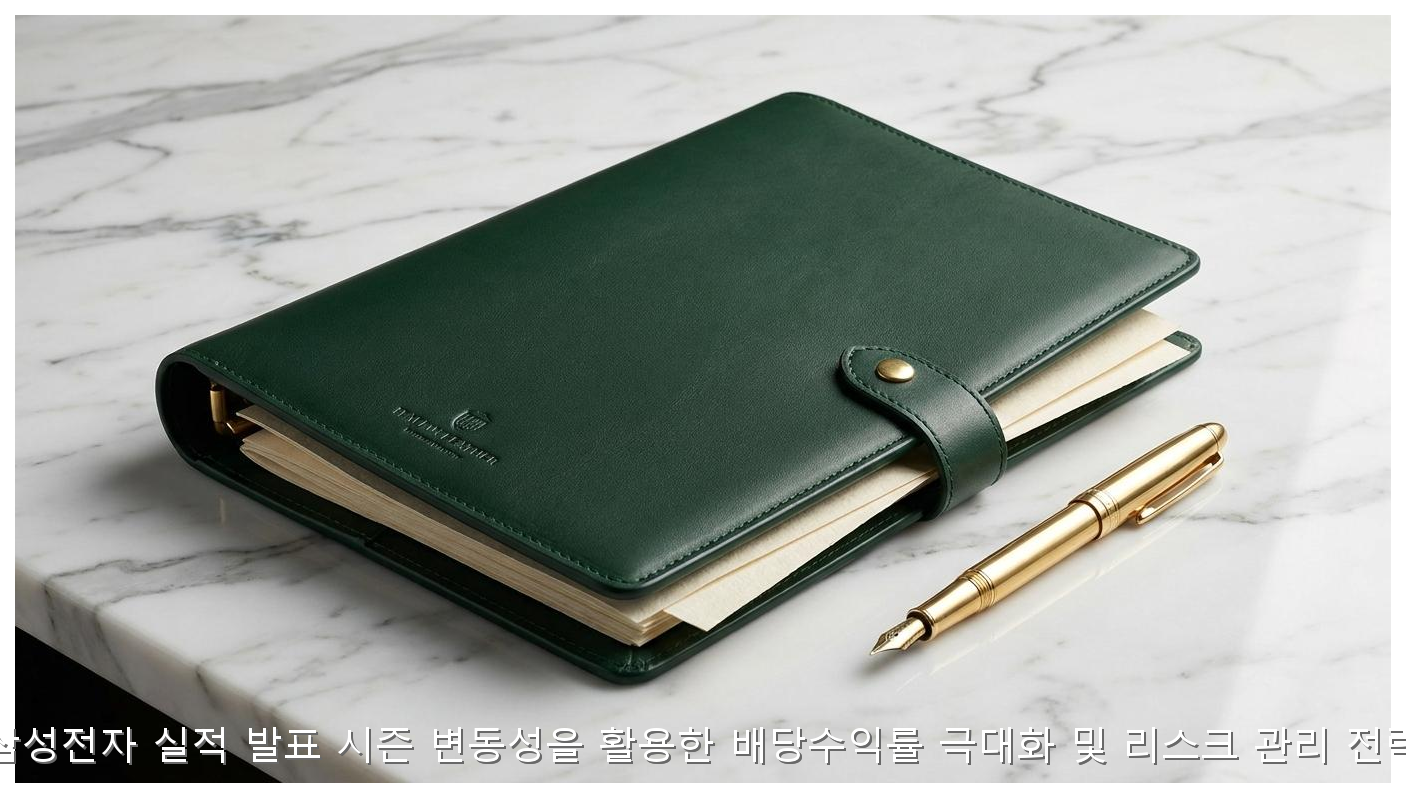 삼성전자 실적 발표 시즌 변동성을 활용한 배당수익률 극대화 및 리스크 관리 전략 핵심 안내 및 분석 인포그래픽 (5)