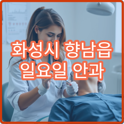 화성시 향남읍 일요일 안과 병원 찾기 공휴일 안과 운영 현황