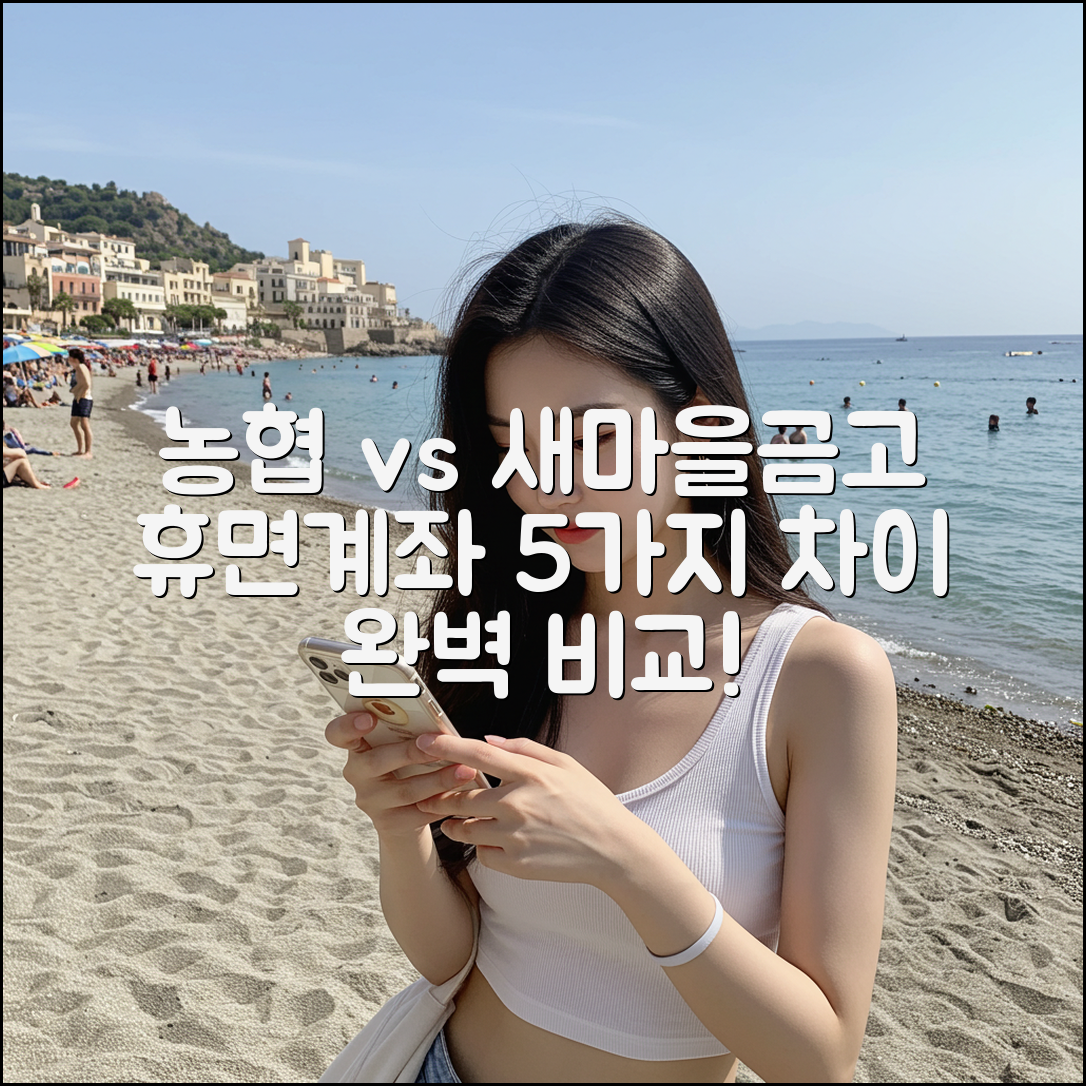 농협 vs 새마을금고 휴면계좌, 5가지 차이점 완벽 분석