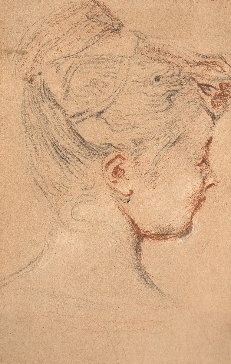 Tête de femme de profil