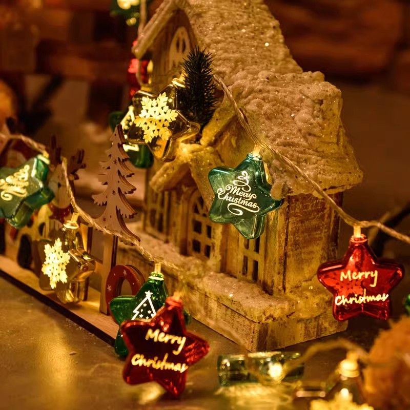 LED Christmas string lights, various motifs