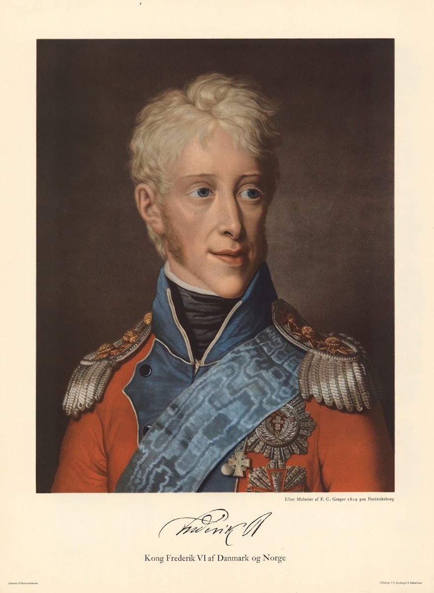 King Frederick VI of Denmark and Norway after Friedrich Carl Gröger 1944