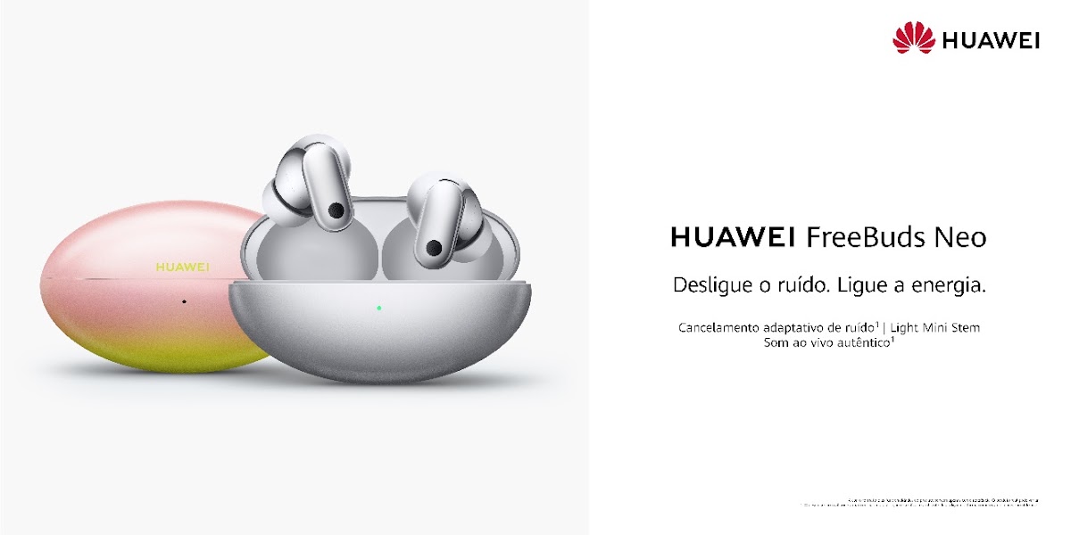 HUAWEI FreeBuds Neo chegam a Portugal com Cancelamento de Ruído Adaptativo e Áudio de Alta Resolução