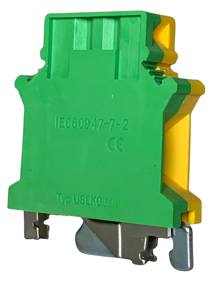 Terminal Block Grounding 101A M4 Yellow Green