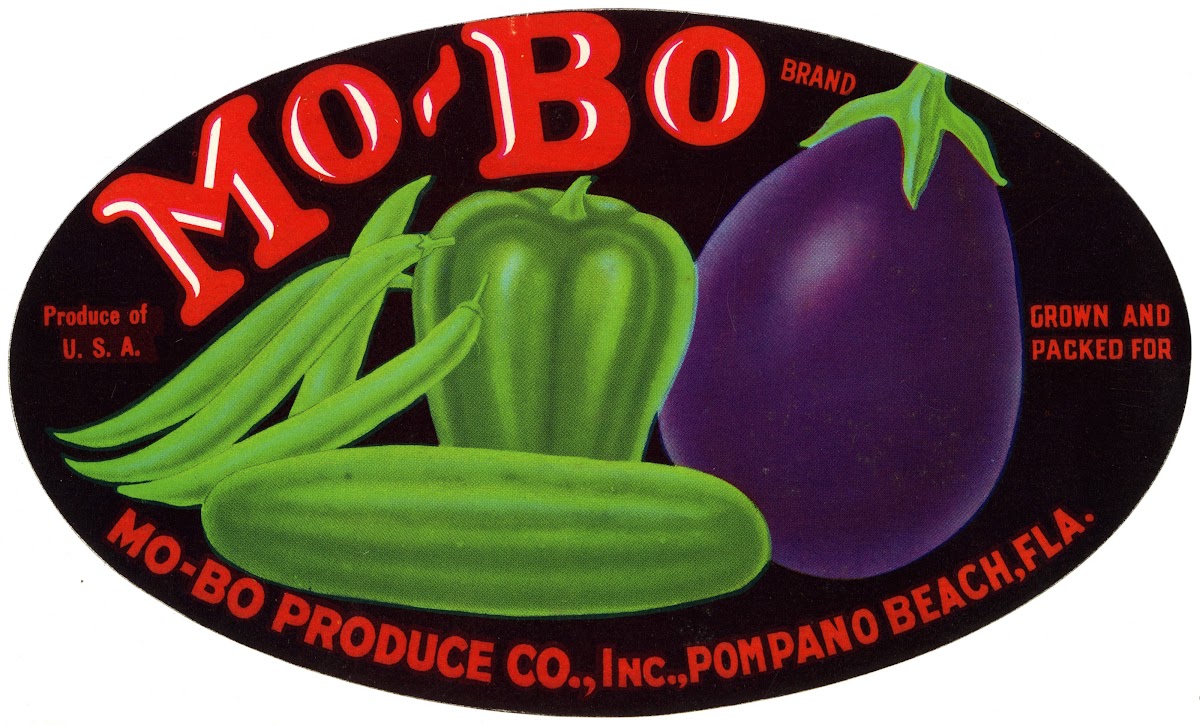 Mo Bo Brand Vegetable Label 1930 1950