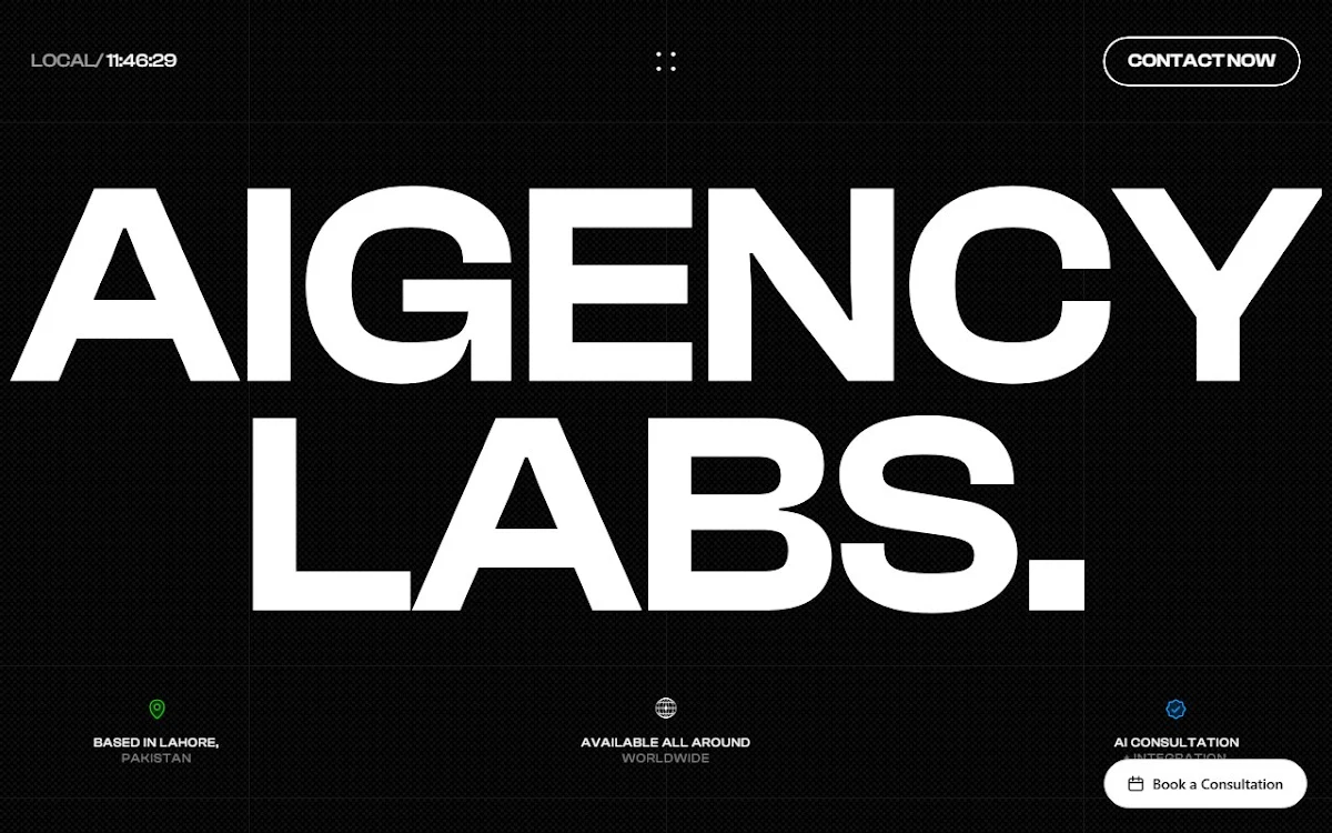 Captura de Aigency Labs