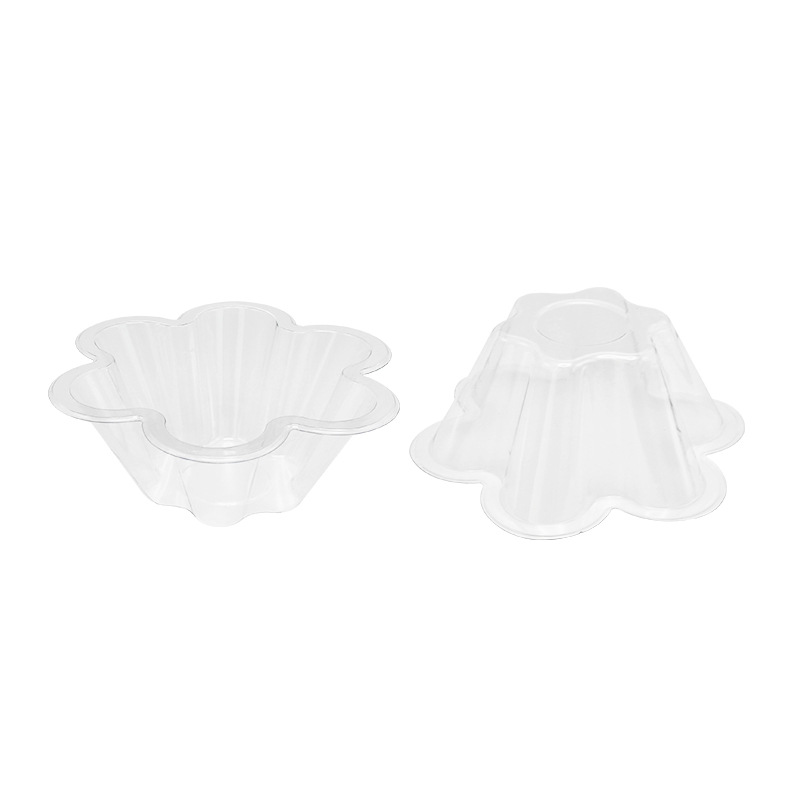 Disposable bowl made of PET, flower shape, 250 ml