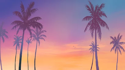 Grand Theft Auto VI, GTA 6, Gradient, Palm Trees 4K Wallpaper Background