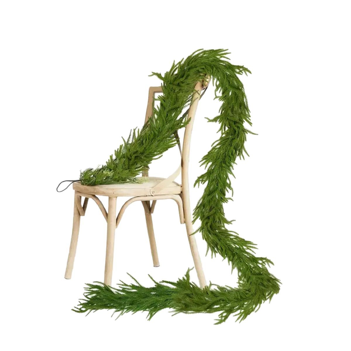 Artificial Norfolk Pine Wreath made of PE