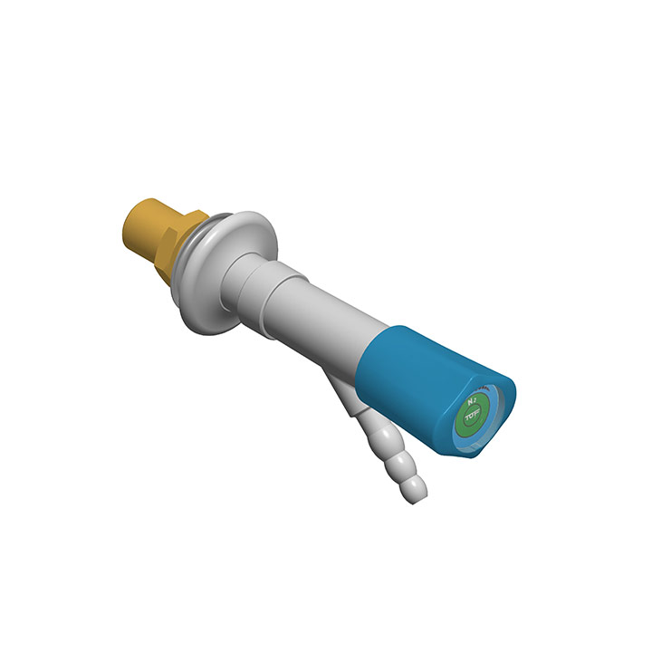Tap – Nozzle 45deg - Wall-Mounted Gas Taps & User Points by Southern CGS
