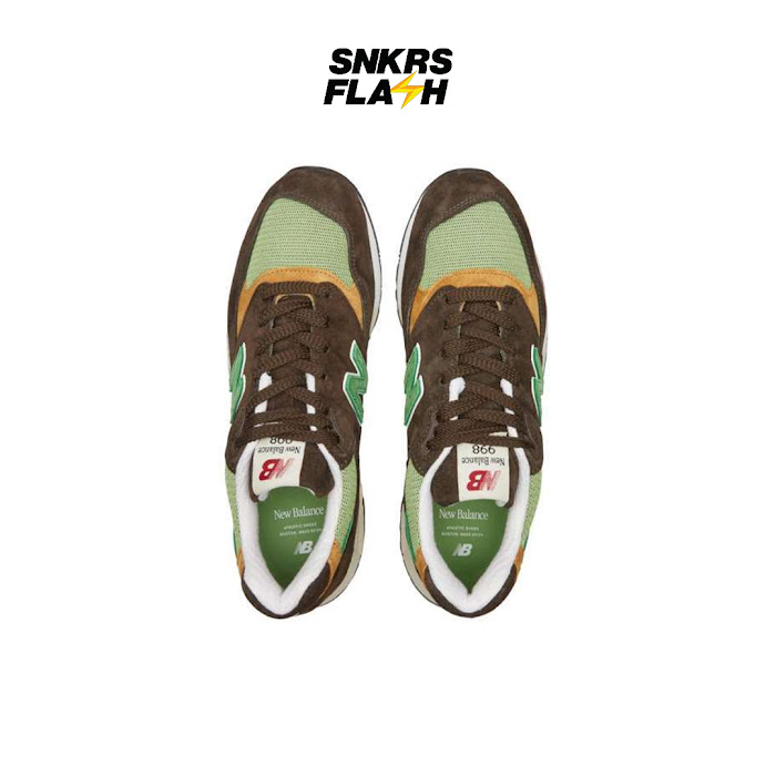 NEW BALANCE 998 MADE IN USA BROWN GREEN - Size 42.5