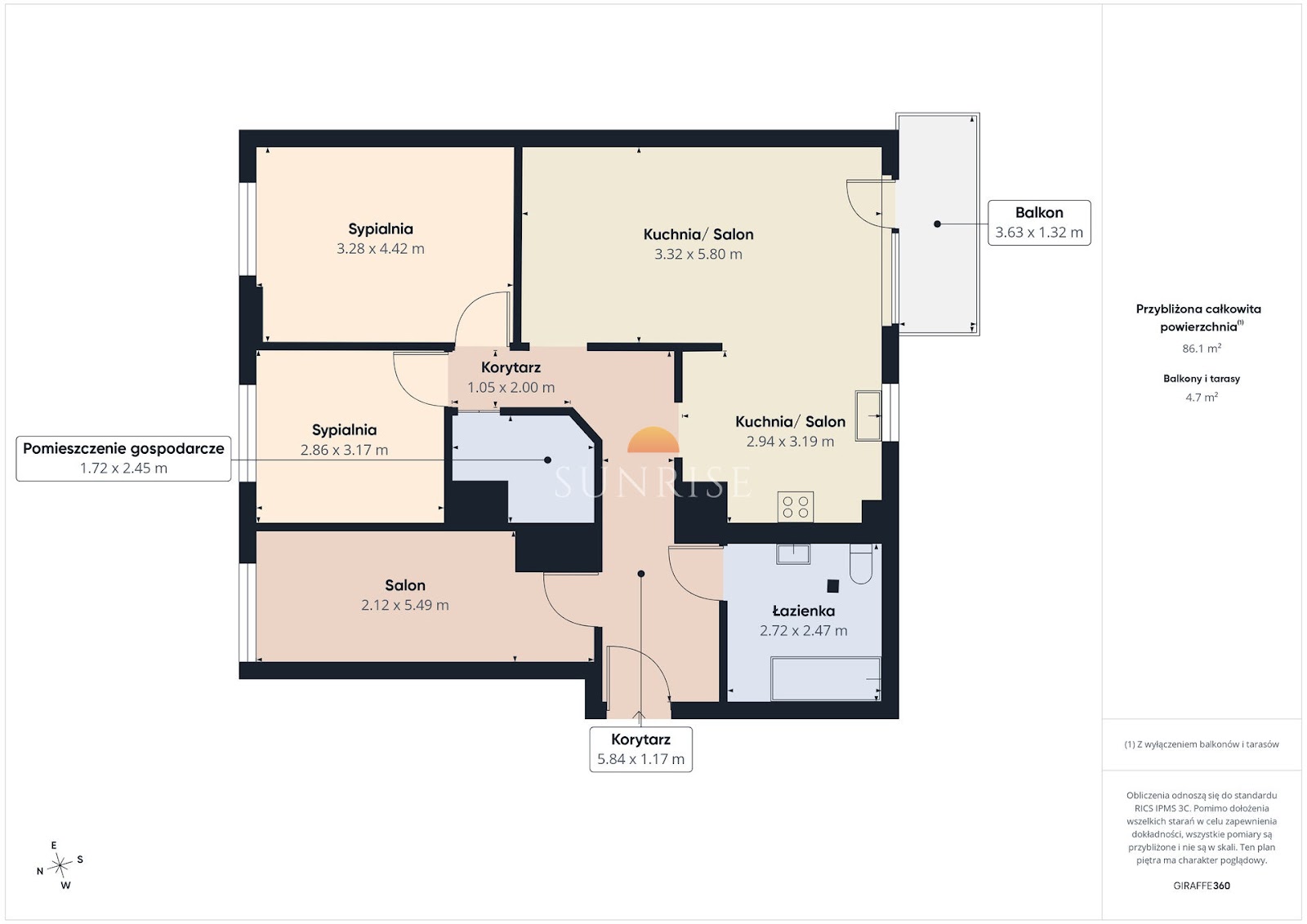 4 pokoje| balkon | garderoba |komórka| przestrzeń |widok na zieleń — zdjęcie 2