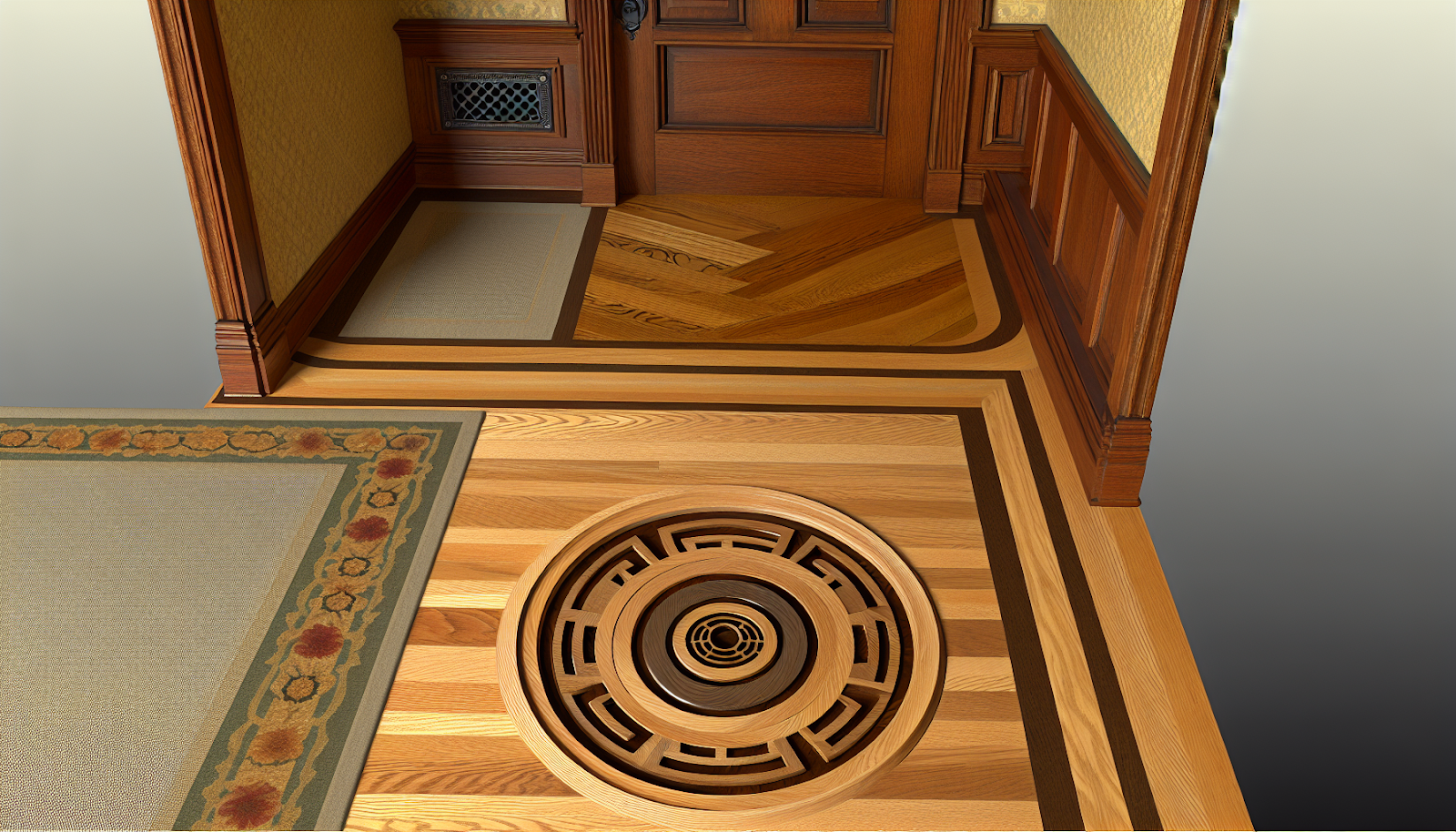 Custom Wood Medallions for Farmington Entryways