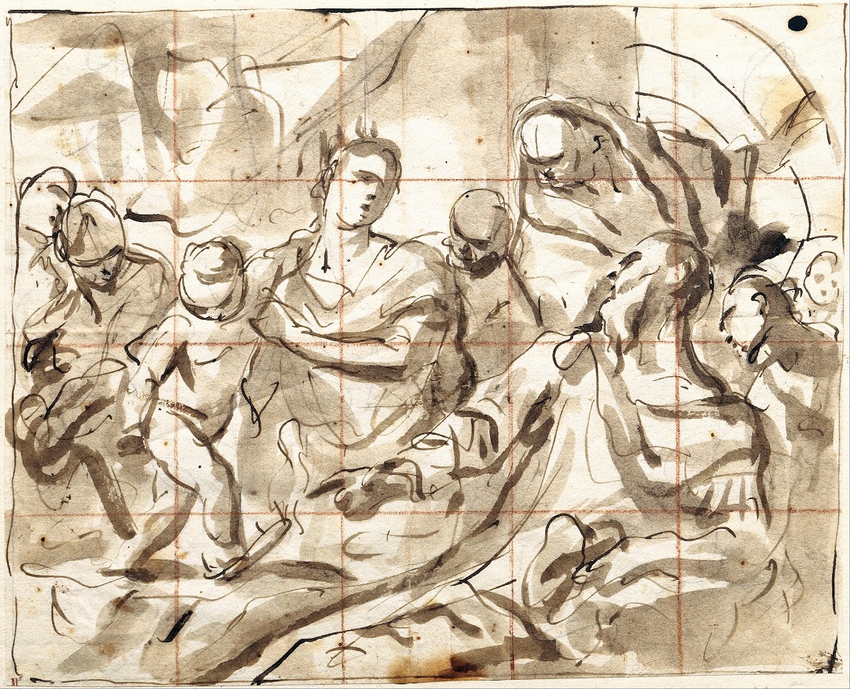 The Boy Moses stepping on Pharaohs Crown 1690s   1704