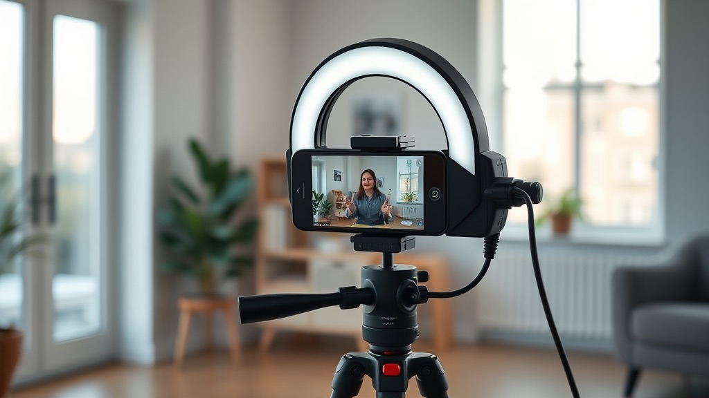 Trípodes con Aro de Luz LED para Móvil y TikTok - Iluminación Profesional