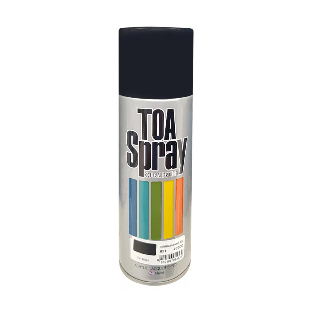 TOA สีสเปรย์ #21 FLAT BLACK