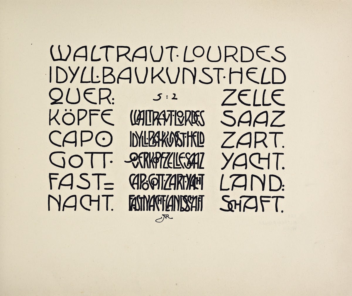 Beispiele kunstlerischer Schrift Pl061 1900
