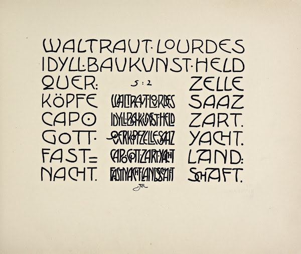 Beispiele kunstlerischer Schrift Pl061 1900