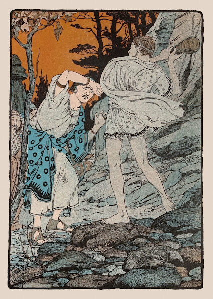 Theseus flung him from him and lifted up his dreadful club 1901