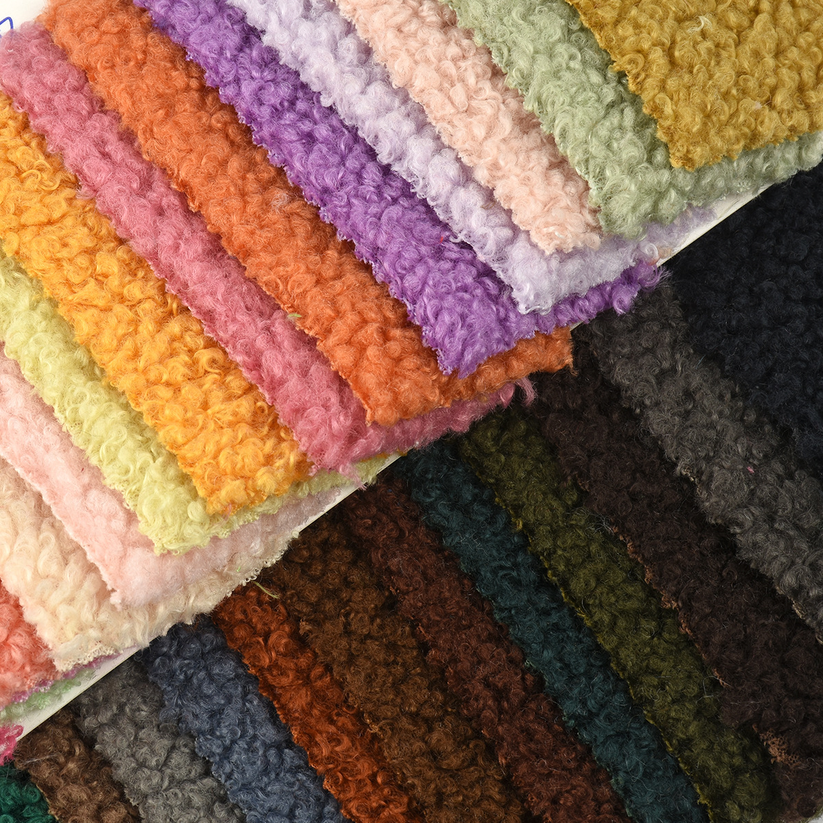 Teddy fabric in various thicknesses