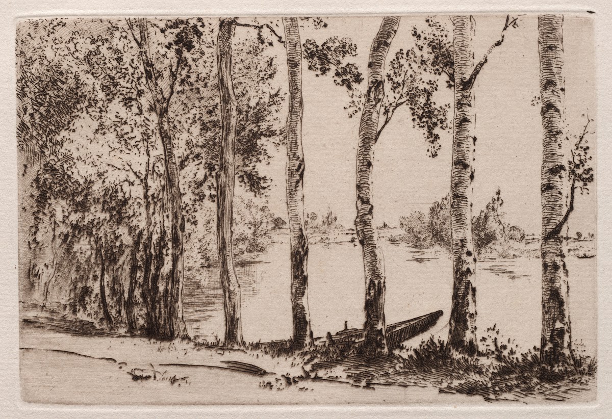 Aspens on the Bank of the Seine 1884