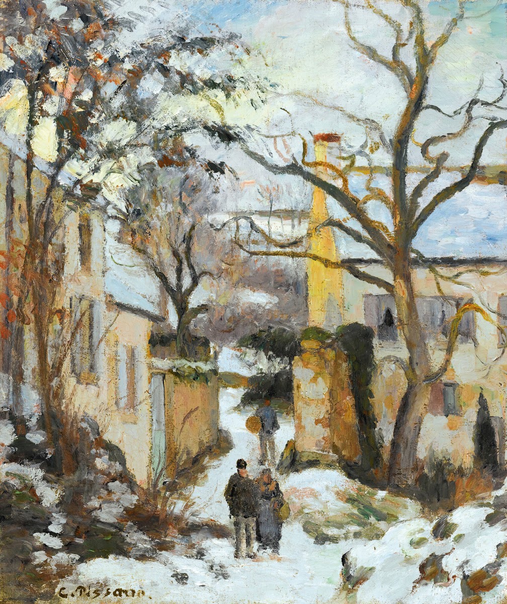 La Maison Rondest Sous La Neige Pontoise Or Chemin De Lhermitage PontoiseSous La