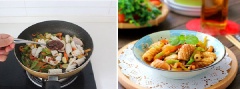Cuối cùng cho 1 muỗng canh sa tế, nêm 1 muỗng canh nước mắm, 1/2 muỗng cà phê muối và 1/2 muỗng cà phê đường cho đậm đà vừa miệng. Đảo thêm khoảng 2 phút nữa thì thêm dầu mè. Tắt bếp, rắc tiêu lên trên rồi mới đảo lại. Trút món xào ra đĩa.