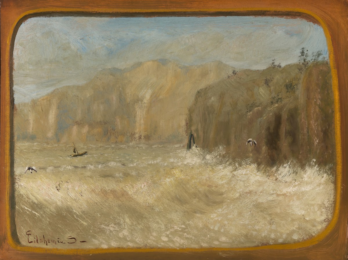 Two Gulls and Cliffs ca 1913 1921
