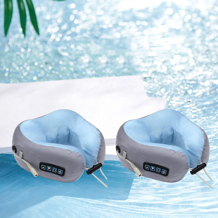 Neck massager with heating function and USB charging