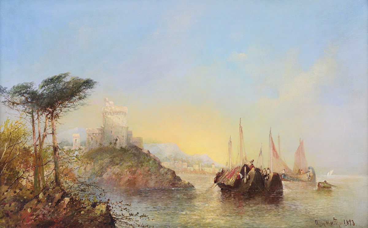 AMediterranean Coastal Scene 1893