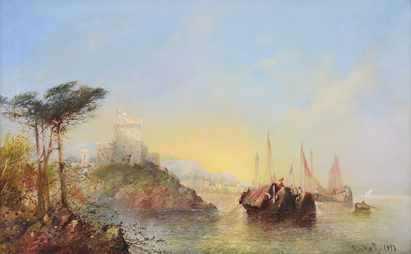 AMediterranean Coastal Scene 1893