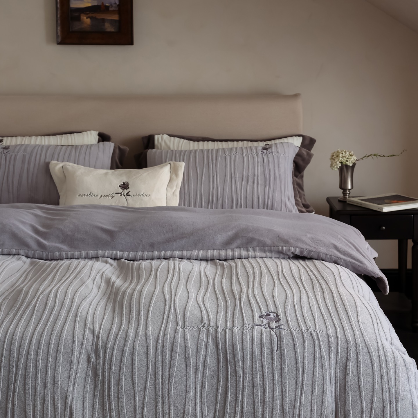 Microfiber Bedding Set, 4-piece, matte surface
