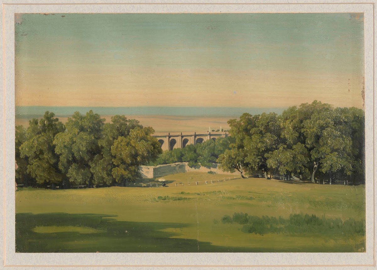 Landscape with arcades among trees 1854   1857