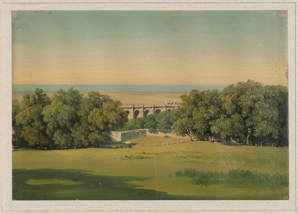 Landscape with arcades among trees 1854   1857
