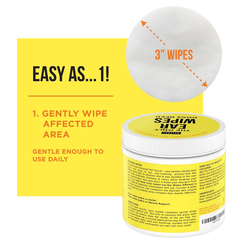 The Only Ear Wipes Dogs Need, Natural Rapport thumbnail 3