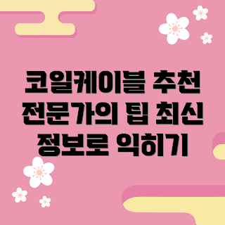 코일케이블, 코일케이블 추천, 코일케이블 사용법, 코일케이블 종류, 코일케이블 장점