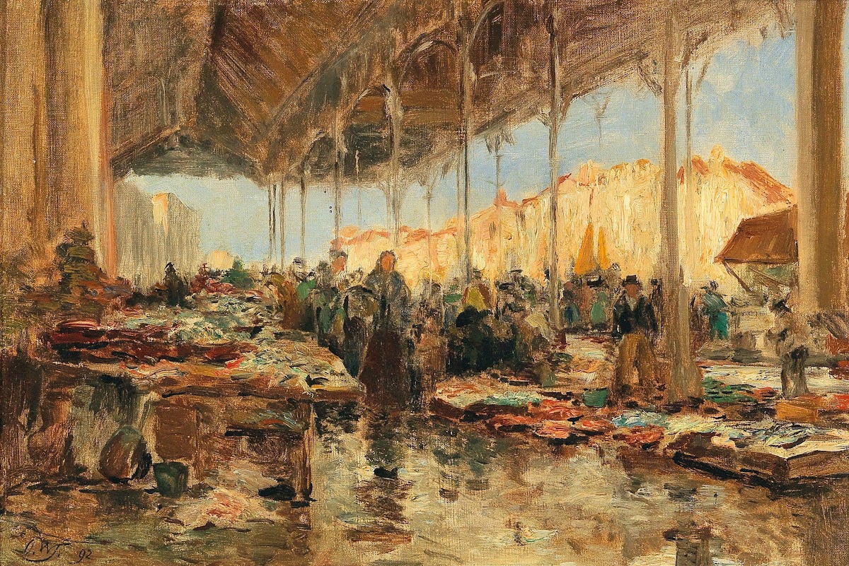The fish market in Venice