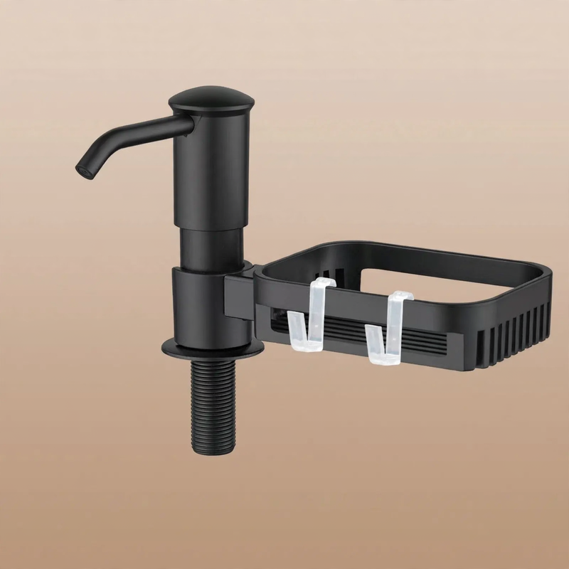 Soap dispenser for the sink, stainless steel