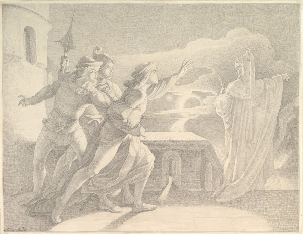 Hamlet and the Ghost of his Father mid 19th century