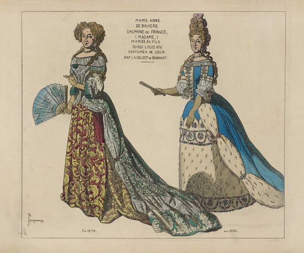 Marie Anne De Baviere dauphine de France Madame mariee au fils du roi Louis XIV