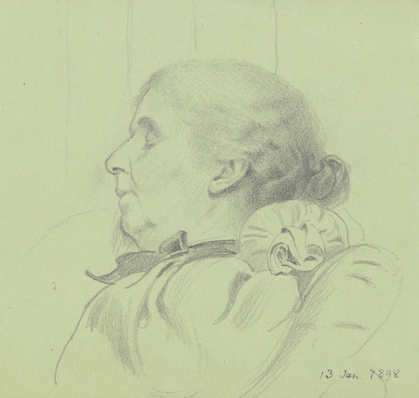 Luise Scholderer schlafend 1898