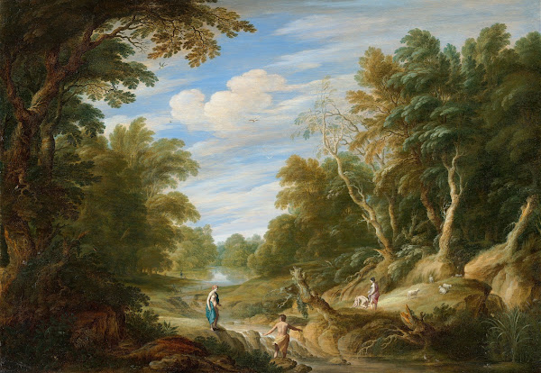 Wooded Landscape with Figures c 1629