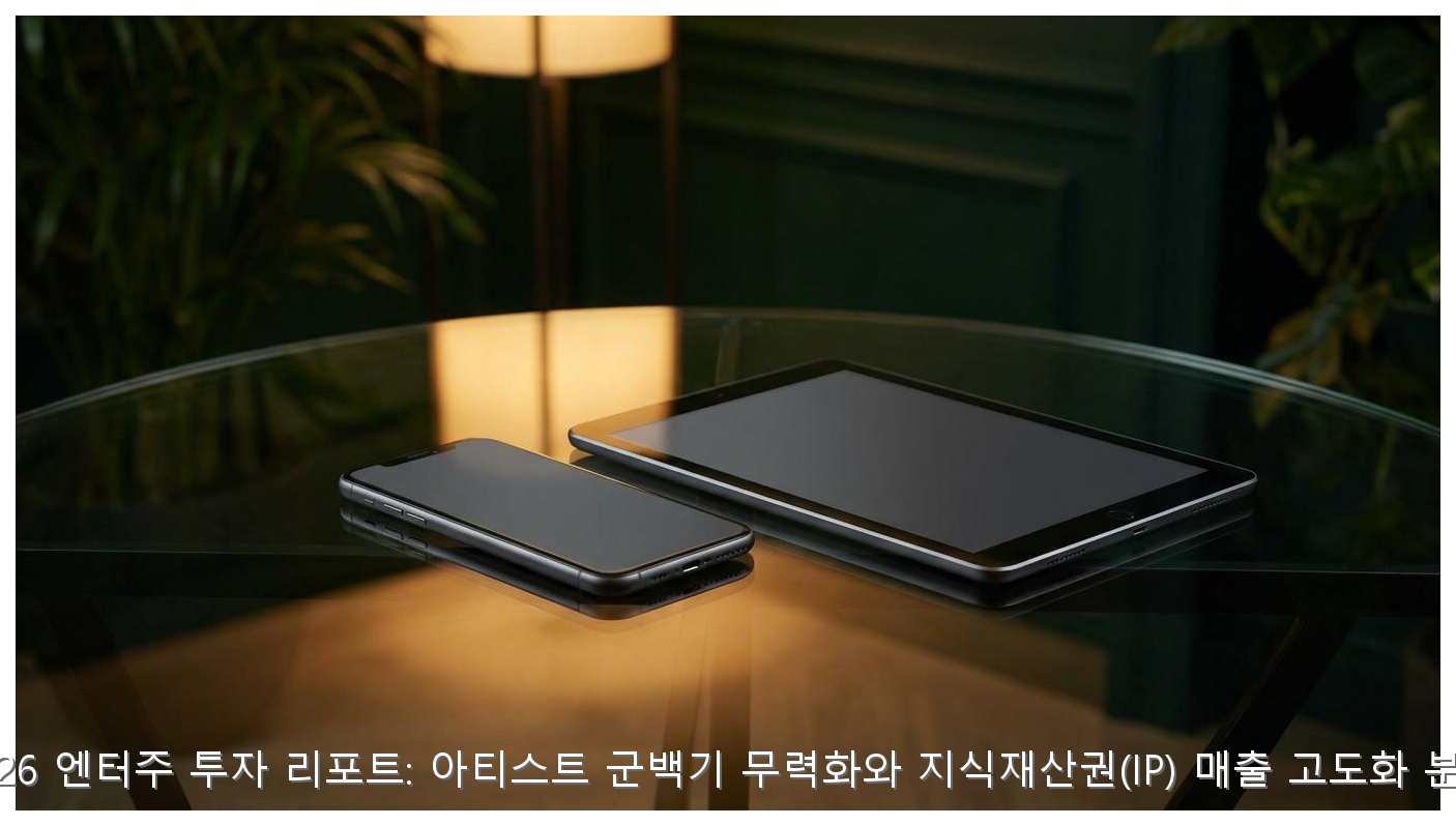 2026 엔터주 투자 리포트: 아티스트 군백기 무력화와 지식재산권(IP) 매출 고도화 분석 핵심 안내 및 분석 인포그래픽 (4)
