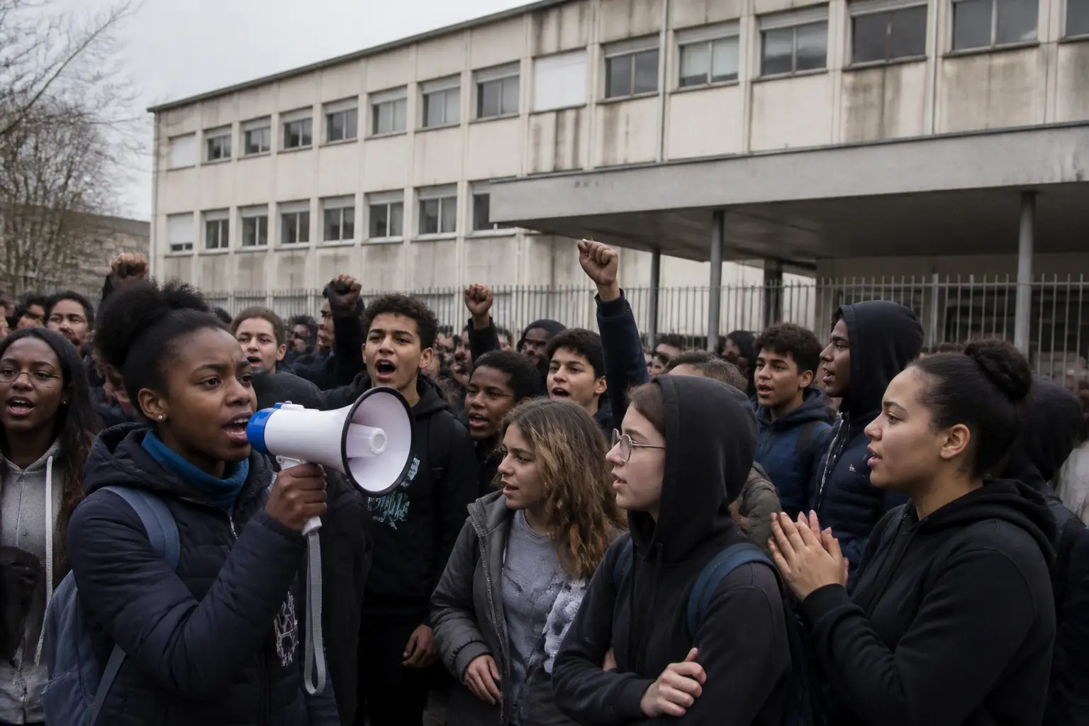 Editorial image for Students in Sevran protest over poor school conditions and lack of resources