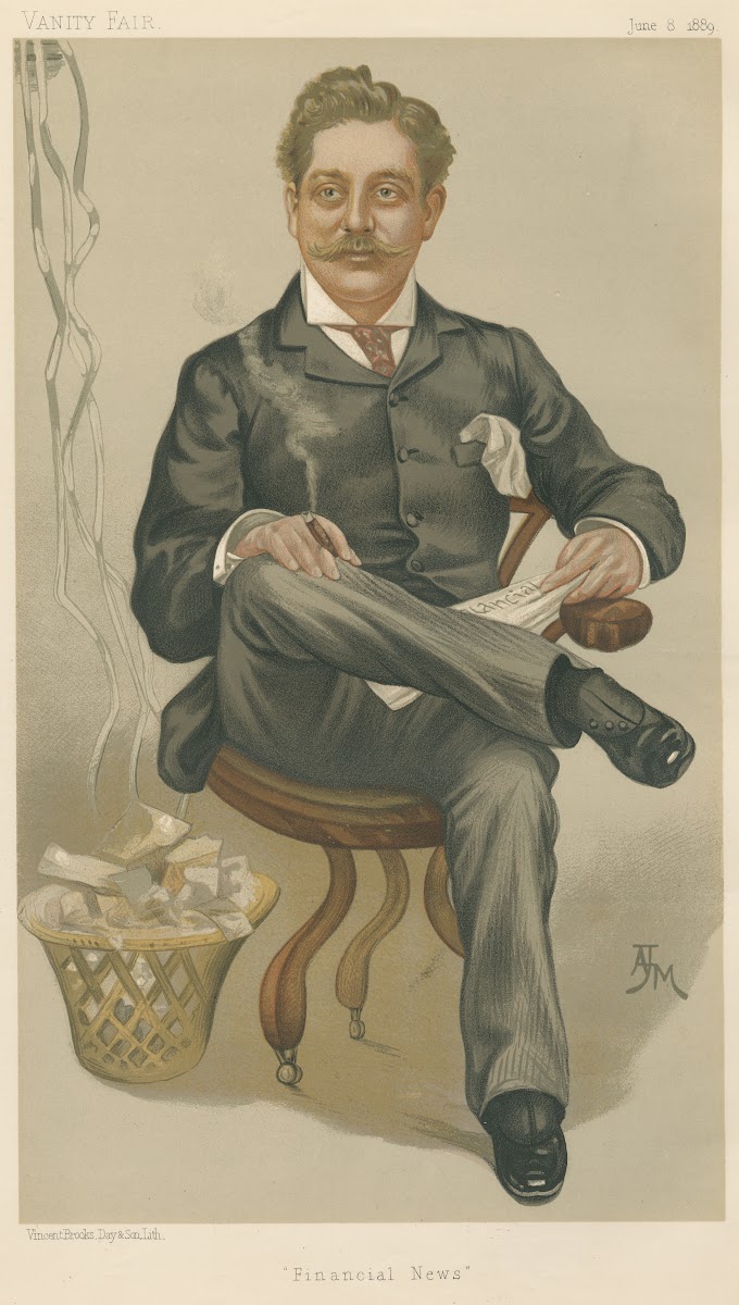 Vanity Fair Newspapermen Financial News Harry Marks June 8 1889 1889