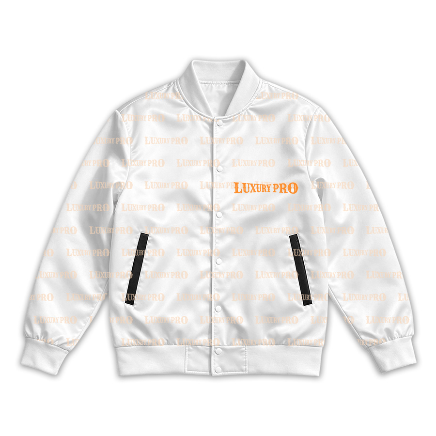 AOP Button Baseball Jacket - 250G Air Layer Fabric