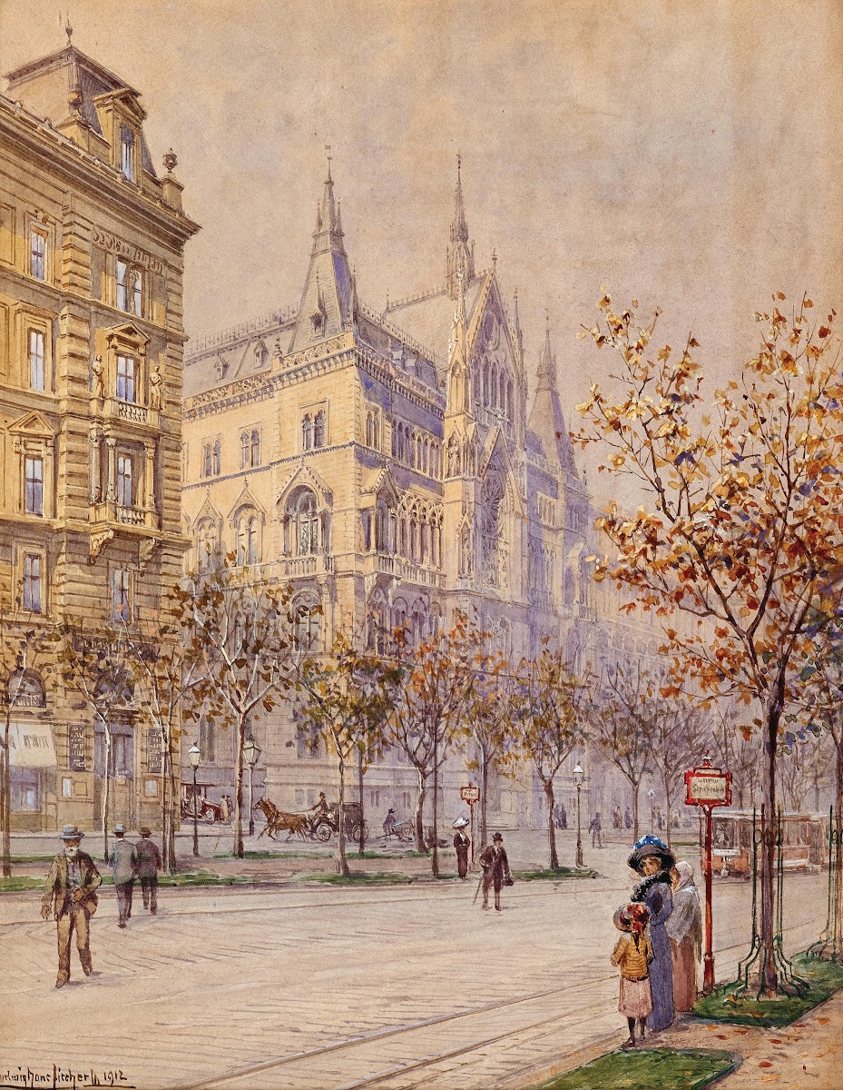 Sühnhaus in Schottenring at Vienna Ringstraße 1912