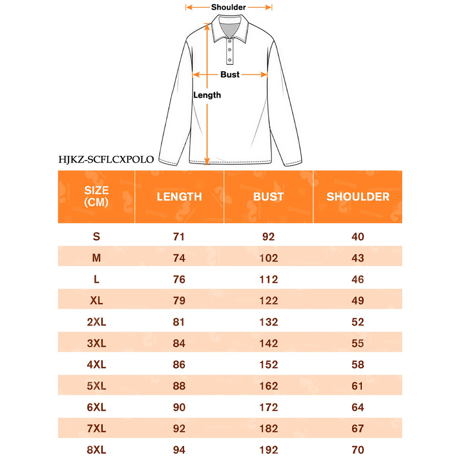 AOP Alloy Button Double Layer Lapel Long Sleeve Polo