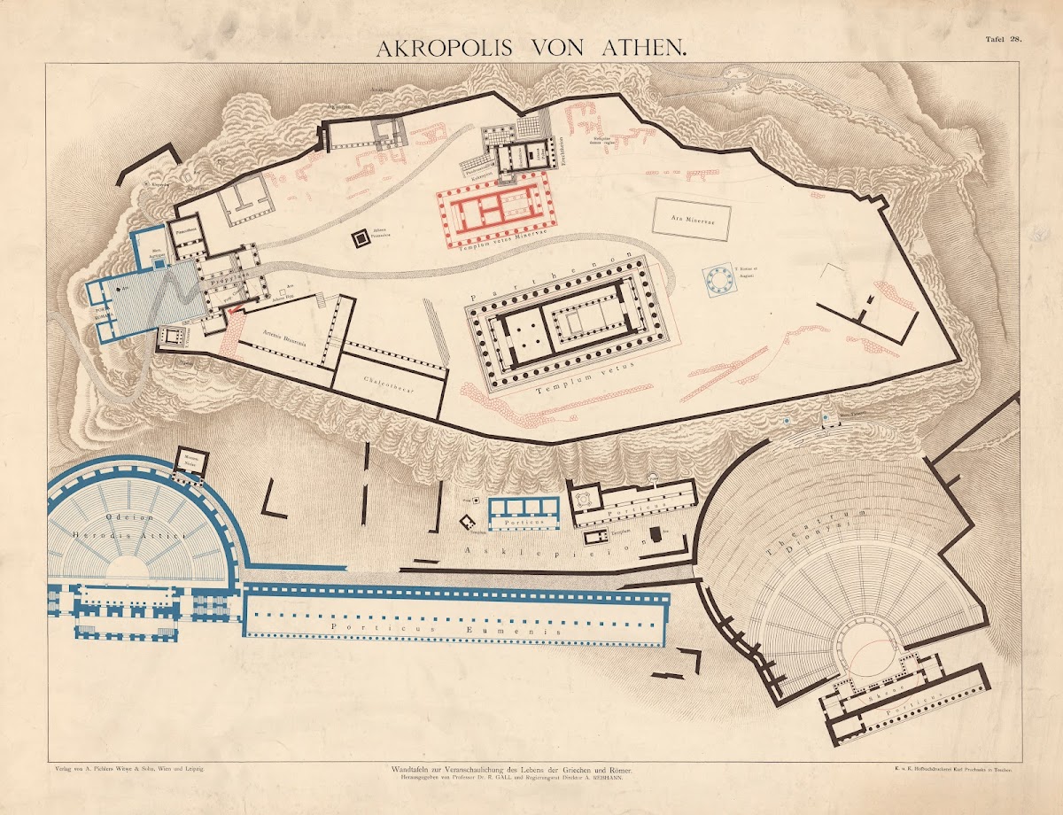 Akropolis von Athen 1925