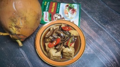 Vậy là hoàn tất món đậu hũ om nước dừa đậm đà. Còn chờ gì mà không dọn ra dĩa cùng chén cơm nóng hay chén cháo trắng chứ. Chúc các bạn thành công theo công thức này nhé.